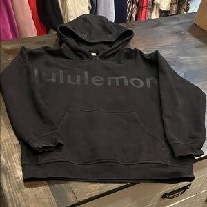 lululemon athletica Black Hooded Sweatshirt size 10